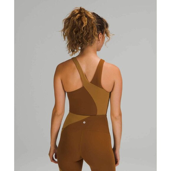 Lululemon Nulu Asymmetrical Bodysuit *Light Support, A/B Cups Copper Brown | 4 - Picture 2 of 10